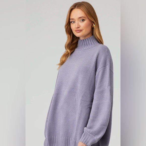 WeWoreWhat oversized mock neck sweater - Picture 2 of 6